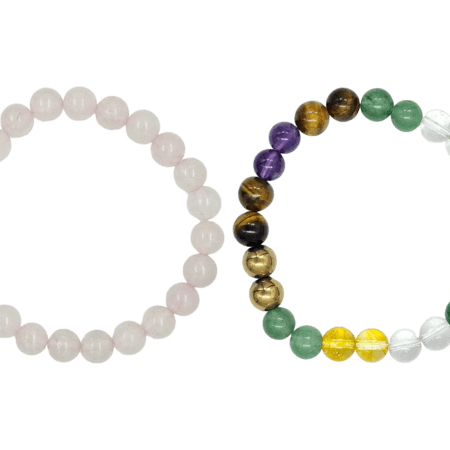 Certified Money Magnet with Rose Quartz Bracelet Combo (Stretchable) (मनी मैगनेट और रोज क्वार्ट्ज़ ब्रेसलेट)